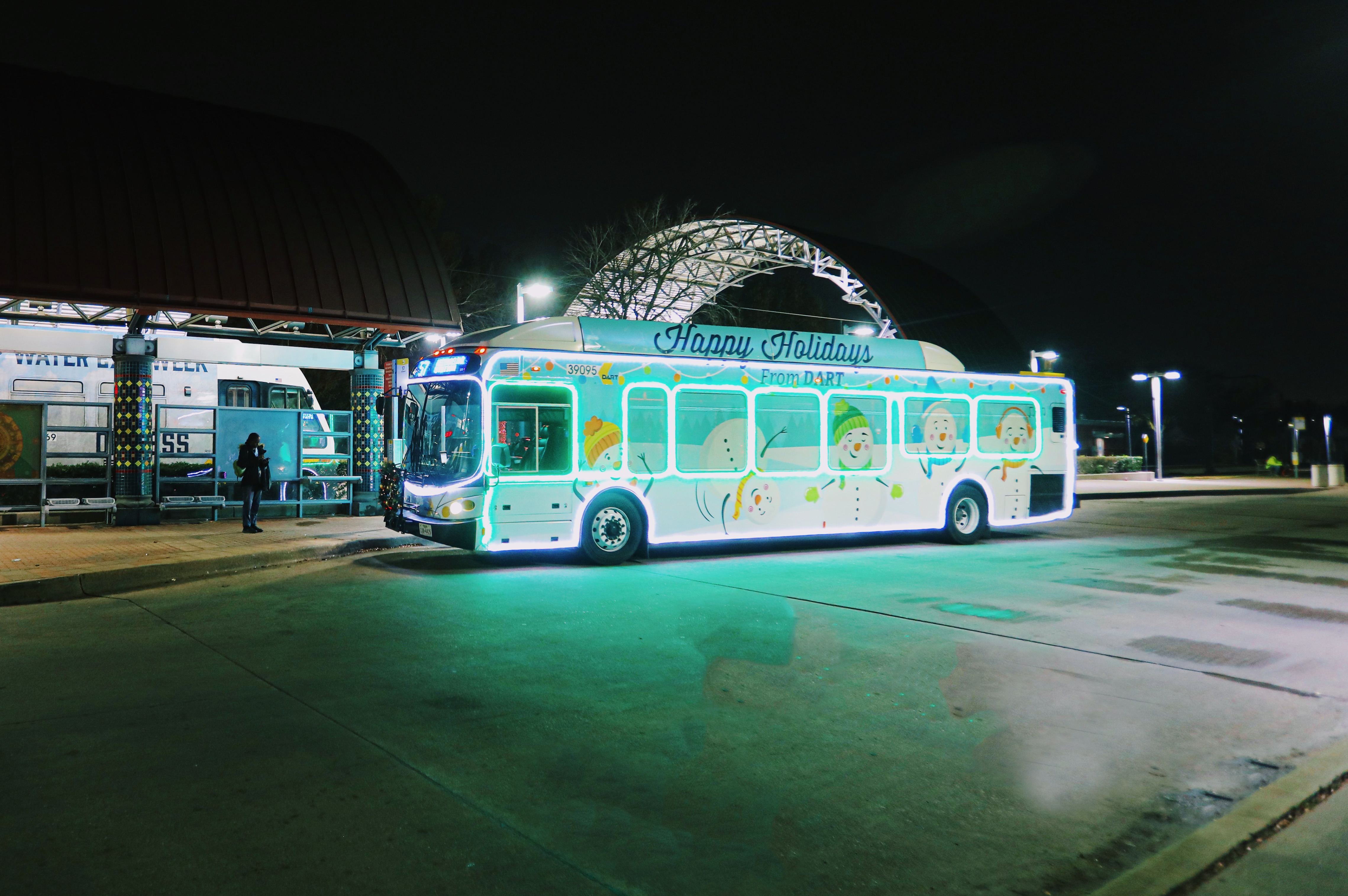 Christmas Bus at Westmoreland Station
