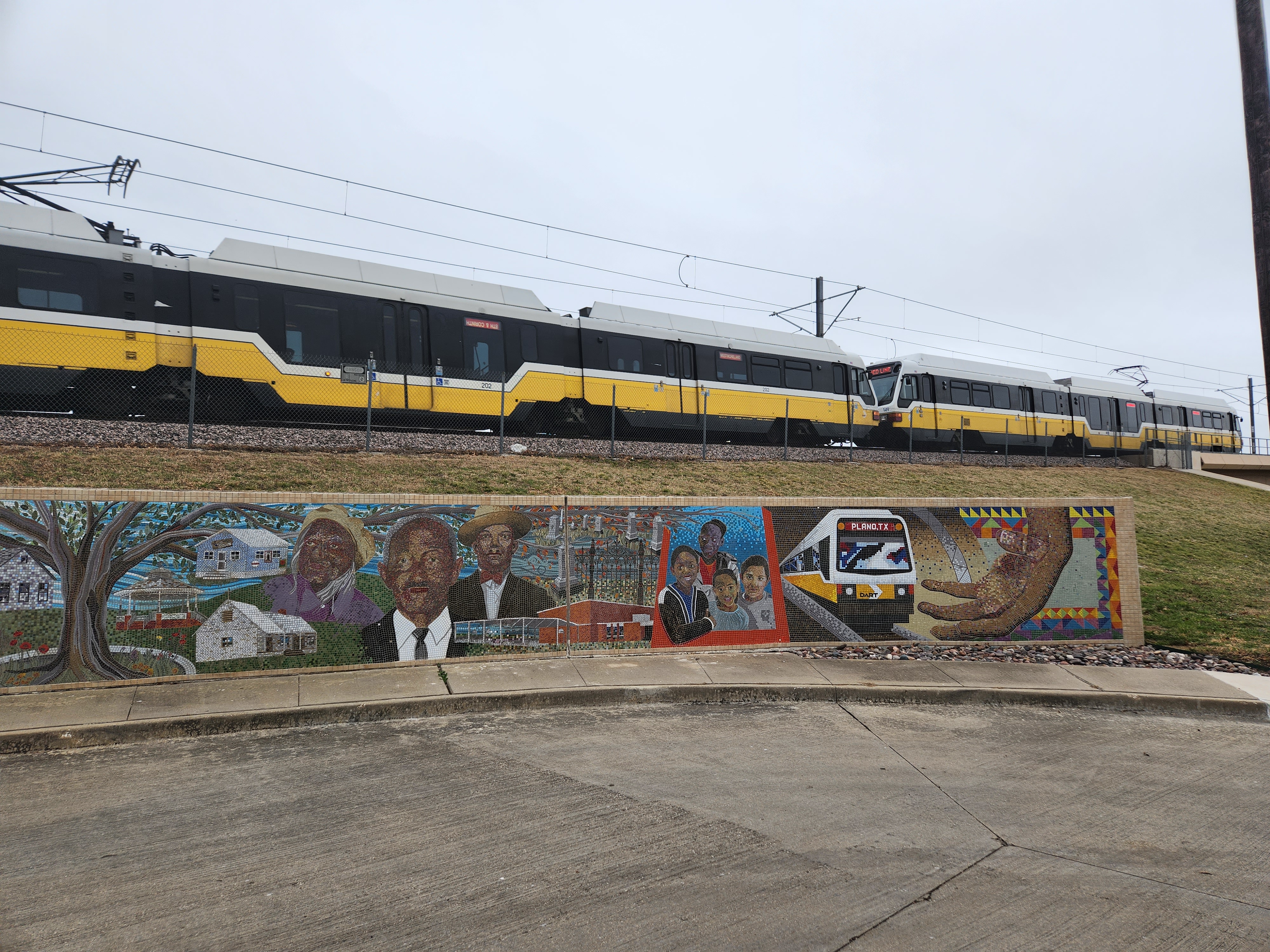 Douglass Community Mural - Downtown Plano Station