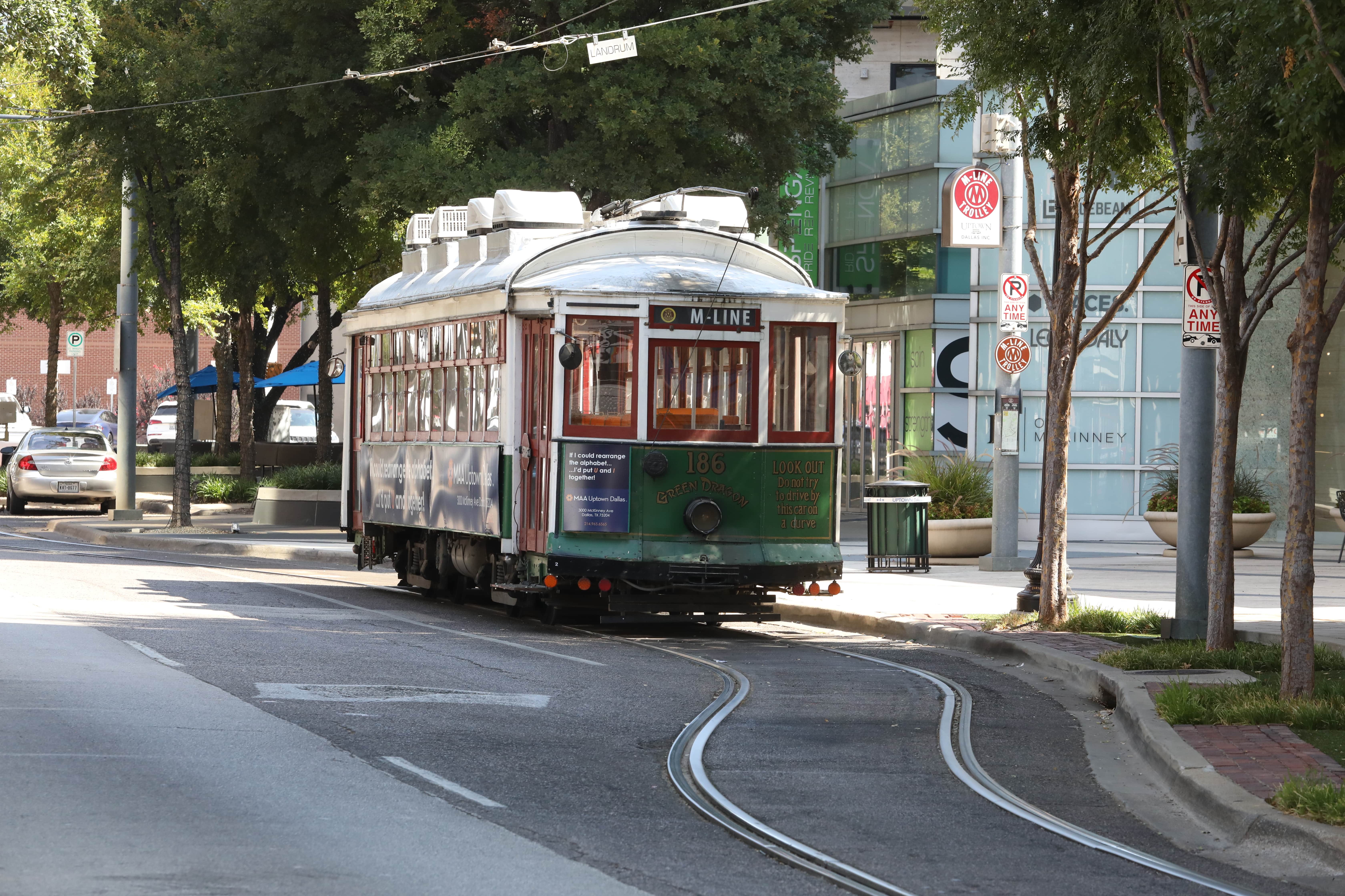 M-Line Trolley traveling
