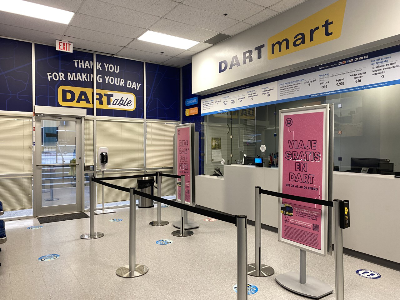 DARTmart and Lost and Found are closed Feb 3-4