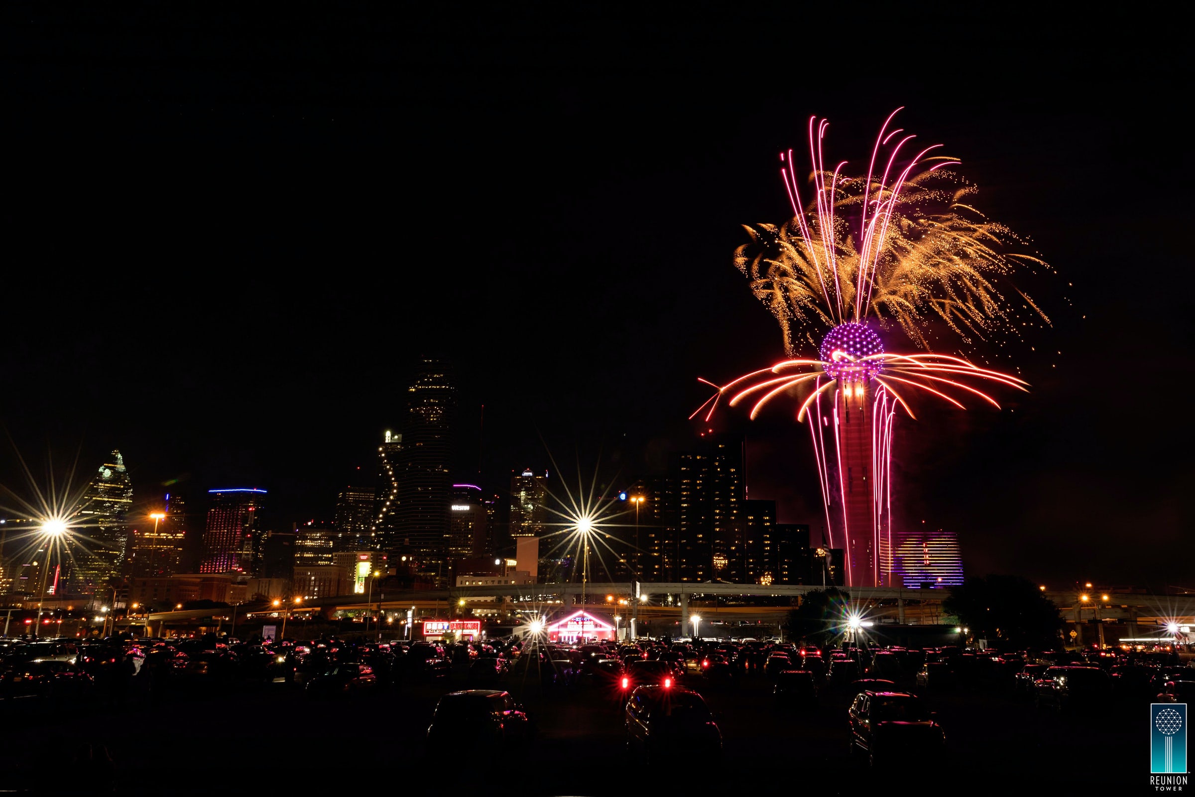 Reunion Tower NYE - Photo Courtesy of VisitDallas