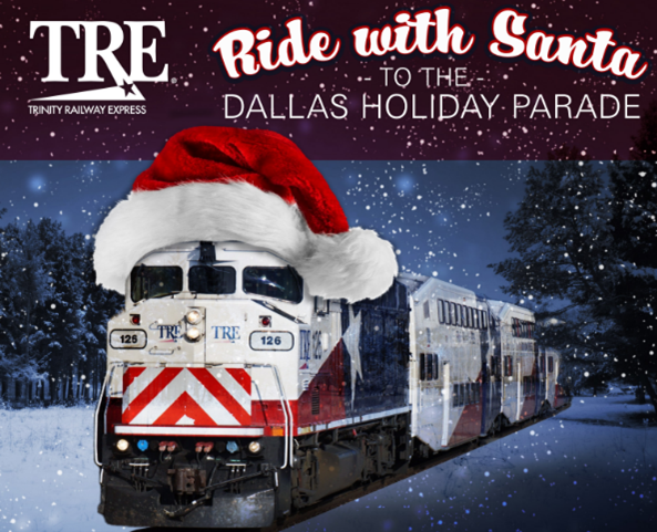 Ride with Santa to the Dallas Holiday Parade with TRE