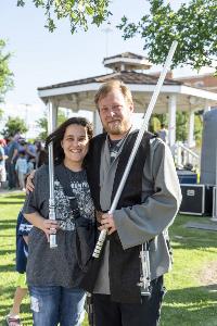 Carrollton May the Fourth Be With You guests in Star Wars costumes