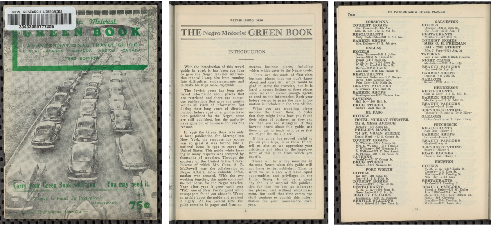 The Negro Motorist Green Book: 1949